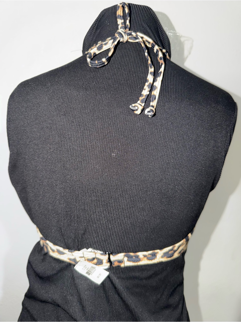 Victoria's Secret PINK Leopard Print Bikini Top - Black & Brown - Picture 3 of 4